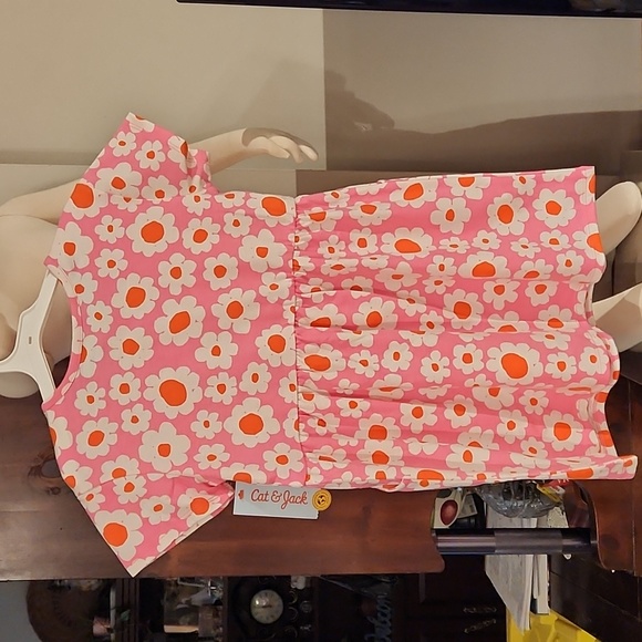 CAT & JACK GIRLS NEW DRESS SIZE 4/5 XTRA SMALL SHORT SLEEVE DRESS - Picture 6 of 8